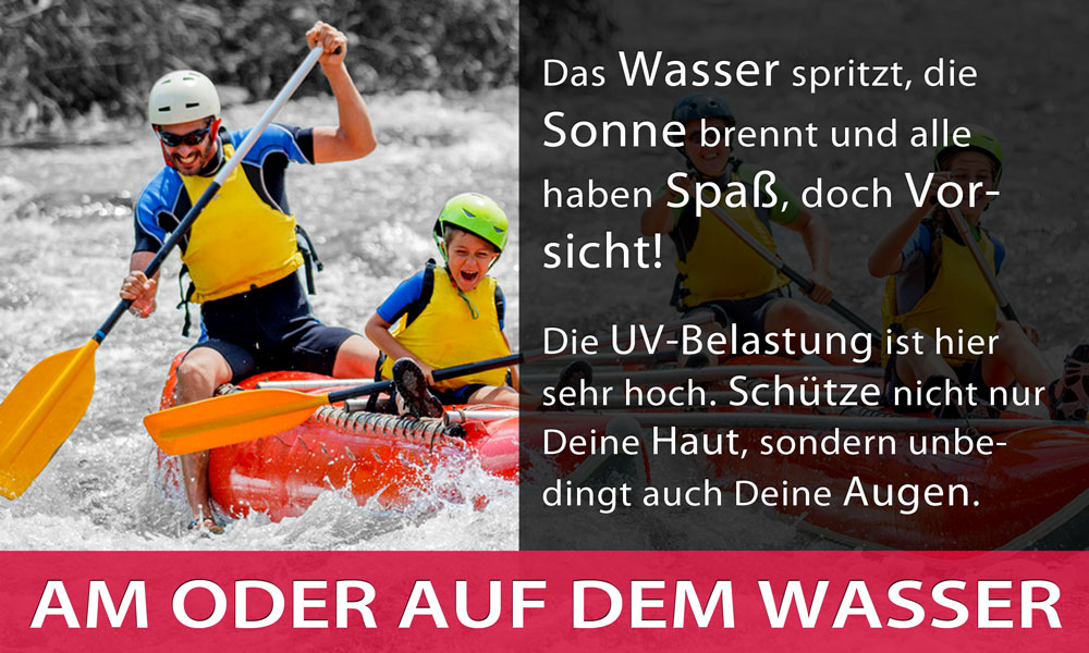 Die richtige Brille für ungetrübten Spaß am oder auf dem Wasser: Strand, Segeln, Beachvolleyball, Rafting, Surfen