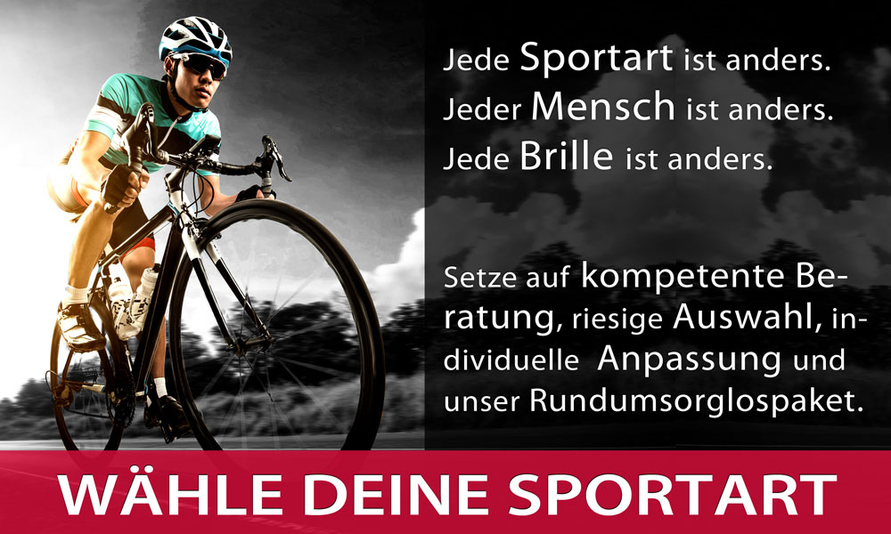 Spezielle Sportbrillen nach Sportart auswählen