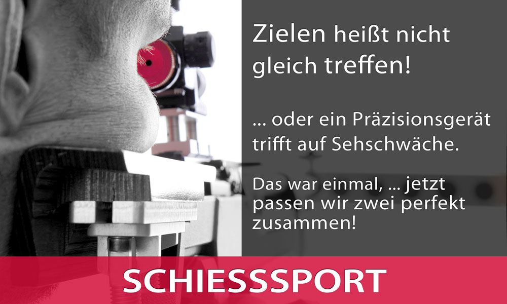 Schiesssport, perfekte Brillen fuer Sportschützen: gehen Sie keine Kompromisse ein!